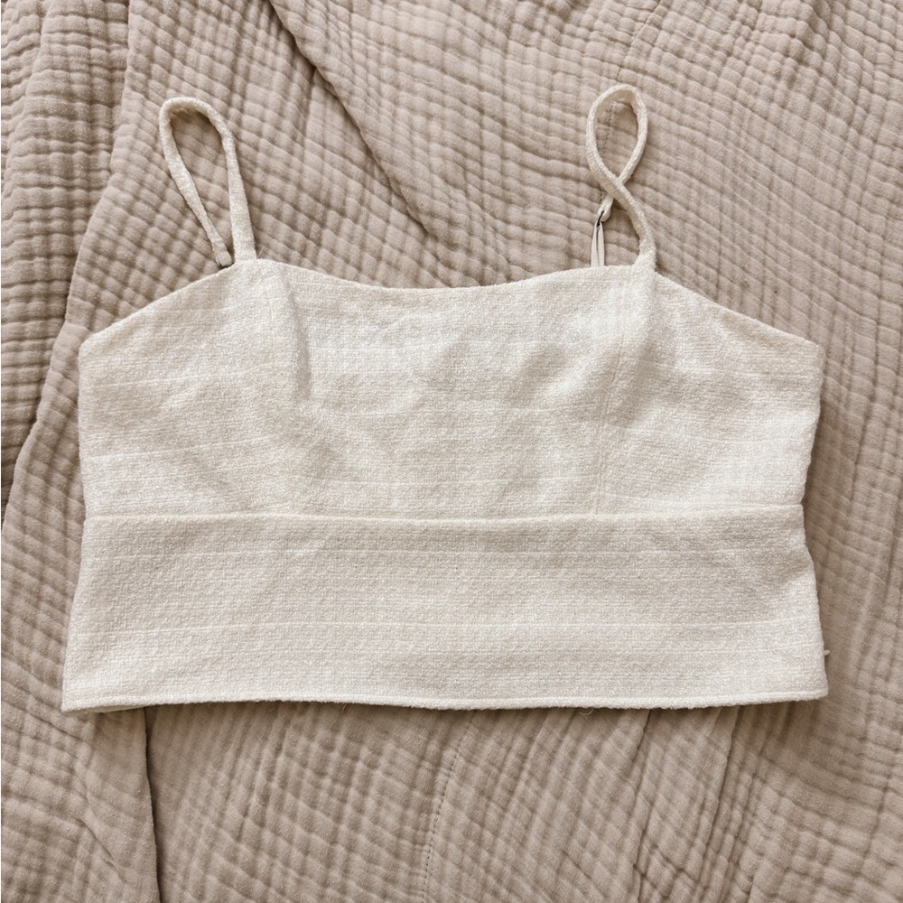 XL Abercrombie Boucle Sweetheart Set Top